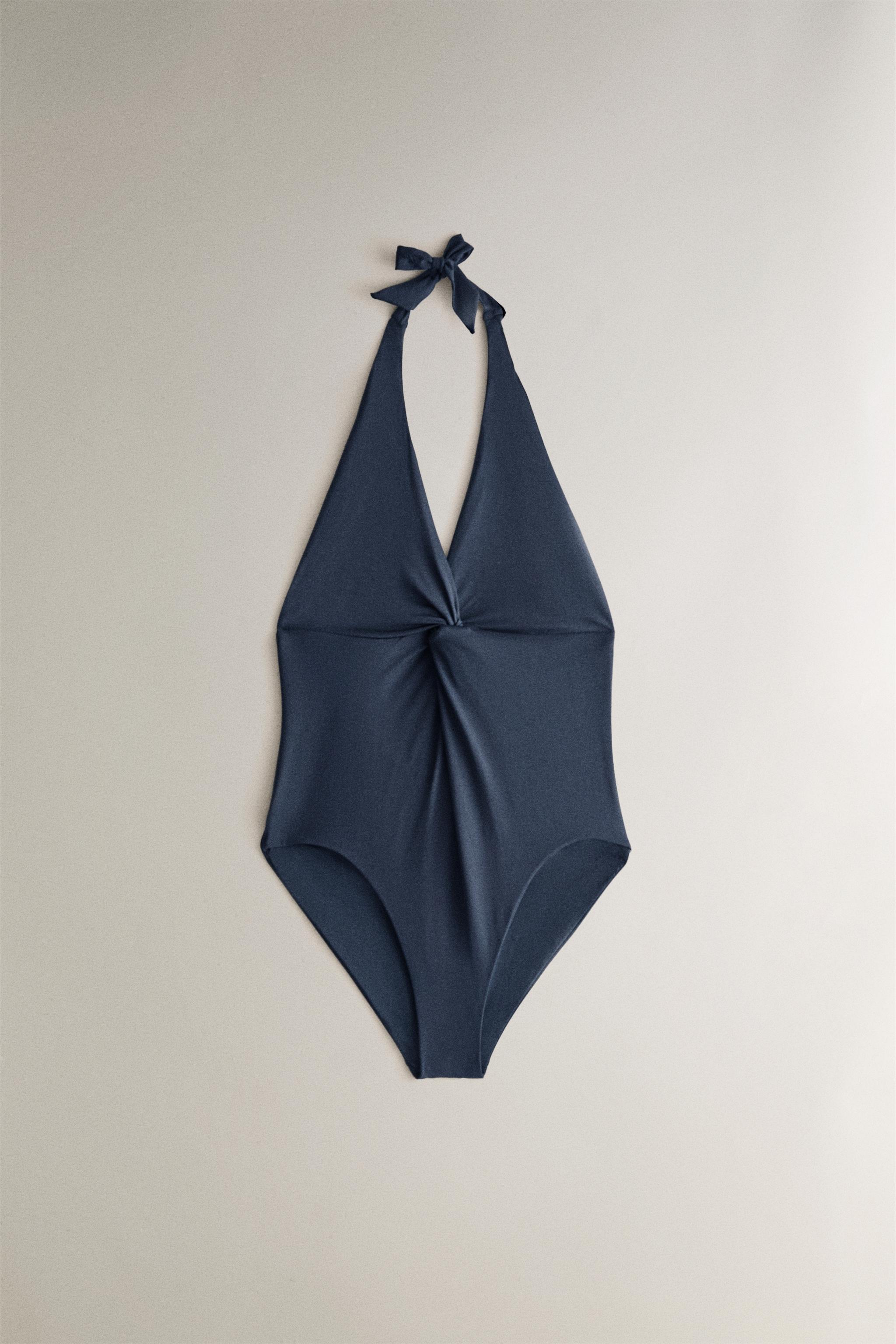 MAILLOT DE BAIN HALTER NŒUD